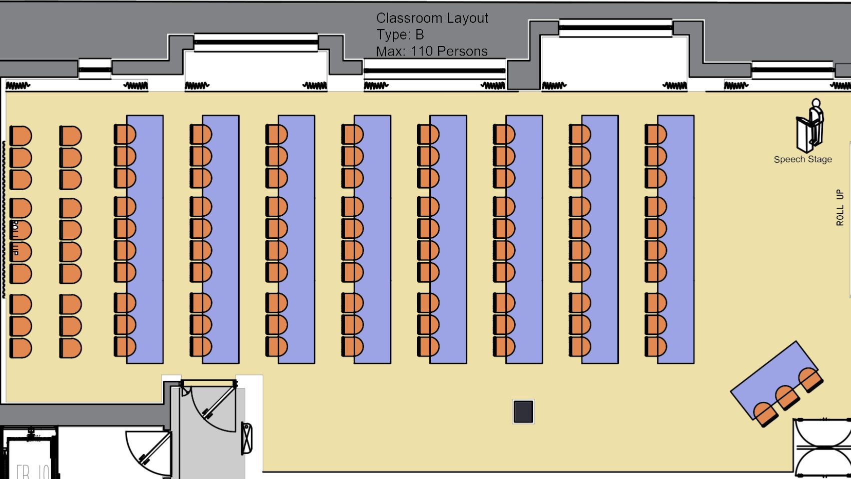classroom layout-conference elysee hotel
