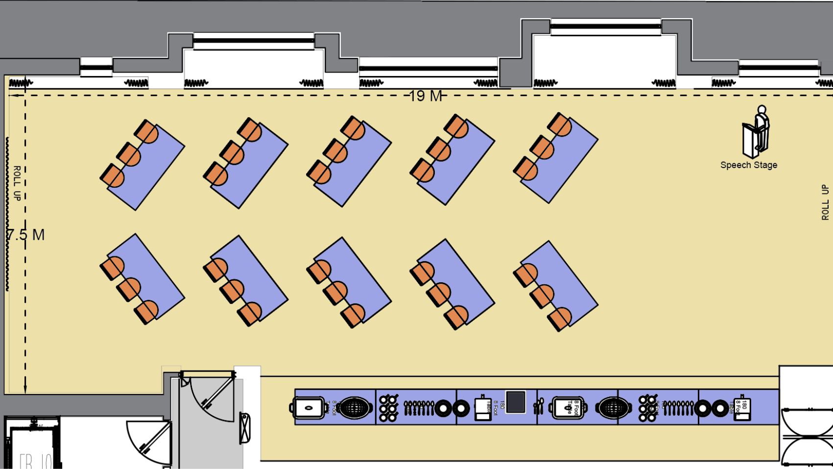 Private meeting setup elyseehotel