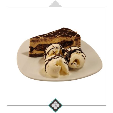 چیزکیک و بستنی وانیلی